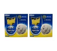 Antizanzare Elettrico Inodore a Sabbia Compressa, Efficace 24 Ore al Giorno per 10 Giorni, Diffusore e Ricarica (2 Unità)