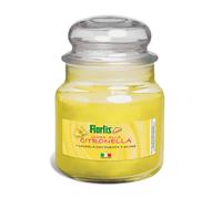 Antizanzare giara in vetro alla citronella Flortis Ø 8,5 cm