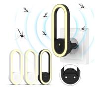 Antizanzare Ultrasuoni, 4 Pack Repellente ad Ultrasuoni Elettromagnetico per Topi Elettrico Repellente Interno Anti Zanzare, Topi, Insetti, Ratti, Scarafaggi, Ragni