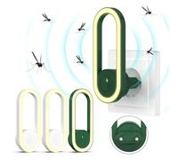 Antizanzare Ultrasuoni, 4 Pack Repellente ad Ultrasuoni Elettromagnetico per Topi Elettrico Repellente Interno Anti Zanzare, Topi, Insetti, Ratti, Scarafaggi, Ragni