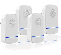 Antizanzare Ultrasuoni (4 Pack) Repellente Insetti Ragni Topi Mosche Parassiti..