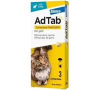 AntiZecche Pulci ELANCO AdTab Compresse Antiparassitarie Per Gatti Da 0,5 a 8 Kg