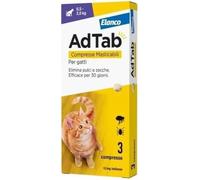 AntiZecche Pulci ELANCO AdTab Compresse Antiparassitarie Per Gatti Da 0,5 a 8 Kg