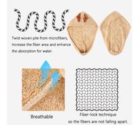 Antler Cuffia per la doccia Cuffia per asciugare i capelli Asciugamano per