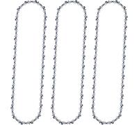 ANTOBLE Catena di ricambio per motosega Bo'sch Ma'kita E'cho E'GO CS1400, CS1401, CS1403, AC1400,52 maglie di trasmissione 0,1 cm calibro 3/8" LP passo (confezione da 3)