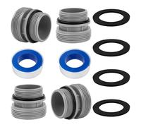 ANTOBLE Kit di conversione per piscina da 38 mm su DN40 (1 1/2 pollici) per Intex, Coleman & Hayward Pool Hose Adapter 4560