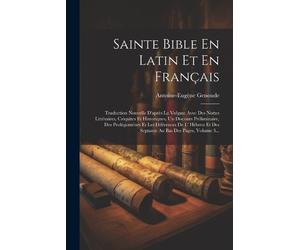 Antoine-Eugène Genoude Sainte Bible En Latin Et En Français (Tascabile)