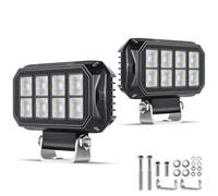 antom 2 pezzi fari led trattore 172W 9-60V 20400 Lumen faro LED IP68 impermeabile faretti led 12v per escavatori, trattori, rimorchi, ATV, camion, veicoli fuoristrada, moto