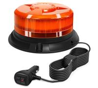 AnTom Faro rotante 9 Flash Pattern 12V 24V arancione spia led magnete con 3 metri di cavo per auto camion trattore golf cart SUV