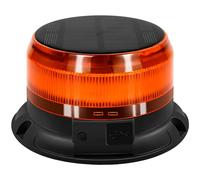 antom Luce Solare Batteria LED stroboscopica lampeggiante 12V 9 Modalità con 1m Cavo Alimentazione e USB cavo di ricarica Base Magnetica Lampeggiante per veicoli Carrelli trattori golf UTV