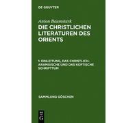 Anton Baumstark Einleitung, Das Christlich-Aramäische Und Das (Copertina rigida)