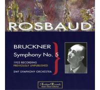 Anton Bruckner Symphony No. 5 (Rosbaud) (CD) Album
