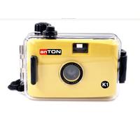 Anton K1, fotocamera da 35 mm con custodia subacquea giallo