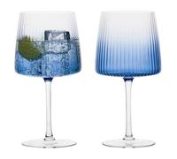 Anton Studio Designs - Set di 2 bicchieri da gin blu impero - bicchieri da gin blu premium
