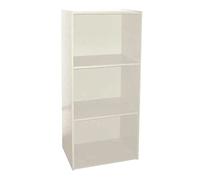 AntonaShop Libreria Colorata Componibile Modulare Legno MDF Laminato Mobile Scaffale (Bianco)