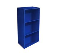 AntonaShop Libreria Colorata Componibile Modulare Legno MDF Laminato Mobile Scaffale (Blu)