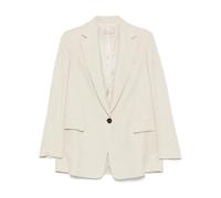 Antonelli Firenze - Blazer beige con chiusura a bottone - -Jackets -Donna -Beige -M