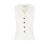 Antonelli Firenze - Gilet Abbottonato - -Jackets -Donna -Bianco -S