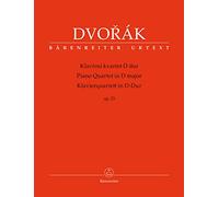Antonín Dvořák-Piano Quartet In D Major Op.23 (Score & Parts)-Score and Parts