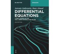 Antonio Ambrosetti Shair Ahmad Differential Equations (Tascabile)