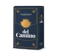 Antonio Anaut | Confezione in metallo 360 g con biscotti friabili classici | Conchiglia del Cammino di Santiago | idea regalo artigianale | Selezione 18 Carati