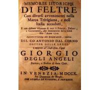 Antonio Dal Corno Memorie Storiche Di Feltre (Tascabile)