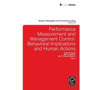 Antonio Davila Performance Measurement and Management Control (Copertina rigida)