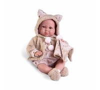 Antonio Juan Bambole Neonato Luca con Giacca Borreguillo (33362), Corpo in Tessuto e Punte Rotanti, Giocattolo Bambino 2 Anni, Regali Bebe, Novità Quest'anno, Design Affascinante