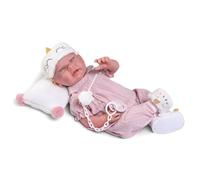 Antonio Juan Bambole Sweet Reborn Lea con Pigiama e Maschera | Corpo in Tessuto con Peso e Punte Rotanti | 42 cm | Ref. 80323 - Collezione 2024