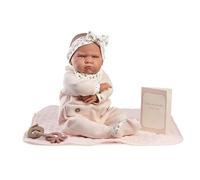 Antonio Juan Mi Primer Reborn Berta Bambola Realistica con Coperta Imbottita Giocattolo per Bambini Piccoli