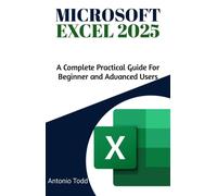 Antonio Todd Microsoft Excel 2025 (Tascabile)