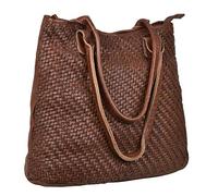 Antonio Valeria Alice Redwood Intrecciato Premium Pelle Borsa Donna