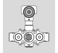 antoniolupi BIKAPPA corpo da incasso per termostatico con deviatore a 2 vie, BK602I, BIKAPPA cromo [Rubinetteria Bagno > Accessori di Montaggio per Rubinetteria Bagno]