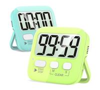 Antonki 2 Pezzi Timer Cucina Digitale, Timer Bambini per la Gestione del Tempo, Cronometro Magnetico per Insegnanti, Aula, Cucinare, Bagno, Esercizio, Riunioni, Esami, Giochi, Forno, Batteria Inclusa