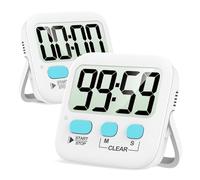 Antonki 2 Pezzi Timer Cucina Digitale, Timer Bambini per la Gestione del Tempo, Cronometro Magnetico per Insegnanti, Aula, Cucinare, Bagno, Esercizio, Riunioni, Esami, Giochi, Forno, Batteria Inclusa