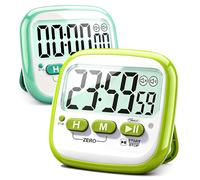 Antonki 2 timer da classe per bambini e insegnanti, timer da cucina digitale magnetico con conto alla rovescia per cucinare, studiare, fare esercizio fisico, giocare, gestire il tempo-Batteria inclusa