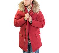 Antony Morale Giubbotto Parka Uomo INVERNALE Colori (Nero, Rosso, Blu) Pelliccia Vera Volpe Removibile 3 Colori Disponibili (S, Bordò)