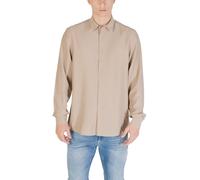 Antony Morato Beige Viscose Shirt - IT56 | 3XL