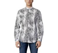 Antony Morato Black Linen Pattern Shirt - IT54 | XXL