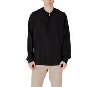 Antony Morato Black Lyocell Shirt - IT52 | XL