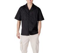 Antony Morato Black Lyocell Shortsleeve - IT44 | XS