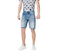 Antony Morato Blue Cotton Bermuda Shorts - W33