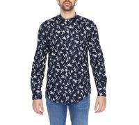 Antony Morato Blue Cotton Pattern Shirt - IT56 | 3XL