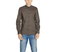 Antony Morato Brown Cotton Pattern Shirt - IT48 | M
