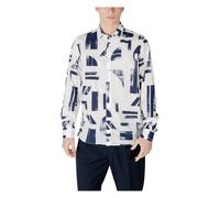 Antony Morato - Camicia Blu con Cappuccio a Bottoni Primavera/Estate - -Shirts -Uomo -Multicolore -M