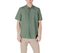 Antony Morato Green Lyocell Shortsleeve Shirt - IT54 | XXL
