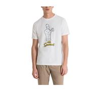 Antony Morato - Regular Fit Seattle Homer T-shirt - - Tops - Uomo - Bianco - M