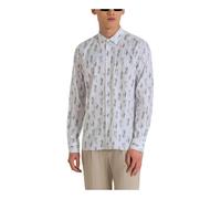 Antony Morato, ,Shirts ,Uomo ,Bianco ,M Camicia Manica Lunga Viscosa-Cotone Collezione