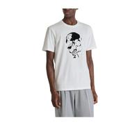 Antony Morato - T-shirt in Cotone Relaxed Fit con Stampa Teschio Soft - - Tops - Uomo - Beige - M