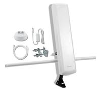 ANTOP Antenna TV con schermo piatto Smartpass Filtro LTE amplificato integrato per 4K 1080P Smart HDTV esterno/interno ad alto guadagno a lungo raggio antenne multidirezionali AT-402BV